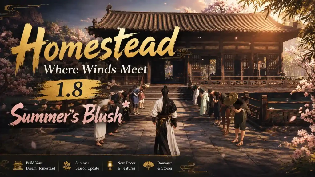 panduan homestead where winds meet 1 8 cara unlock dan klaim summer blush gratis
