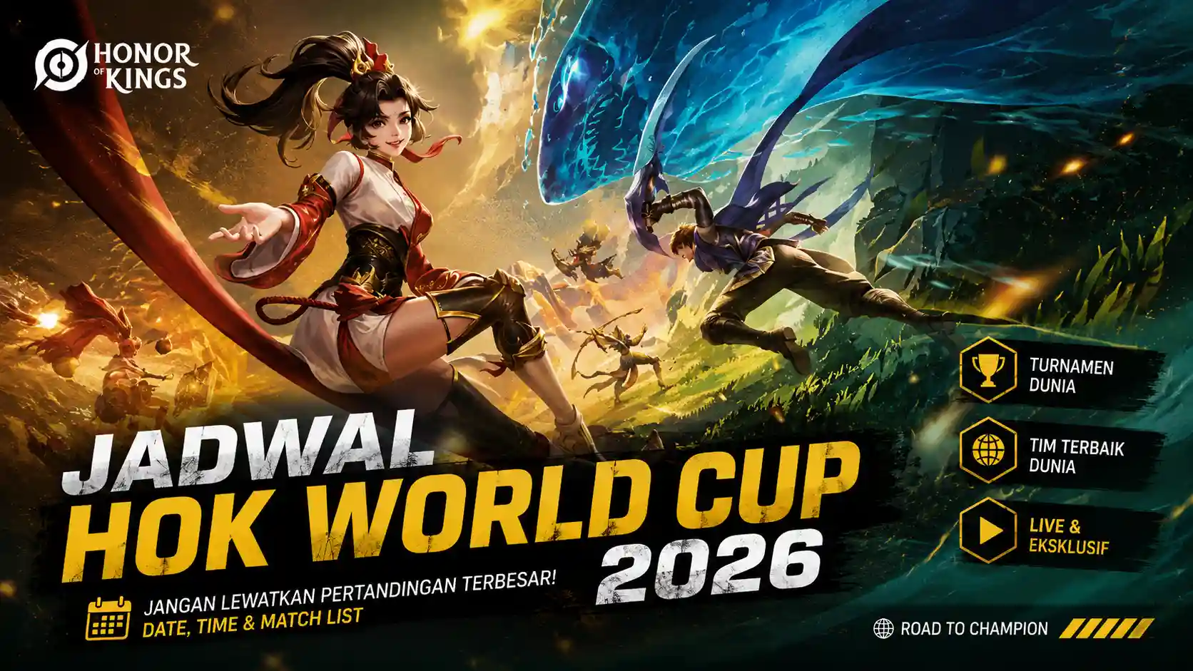 Jadwal Honor of Kings World Cup 2026 & Cara Nonton Live!