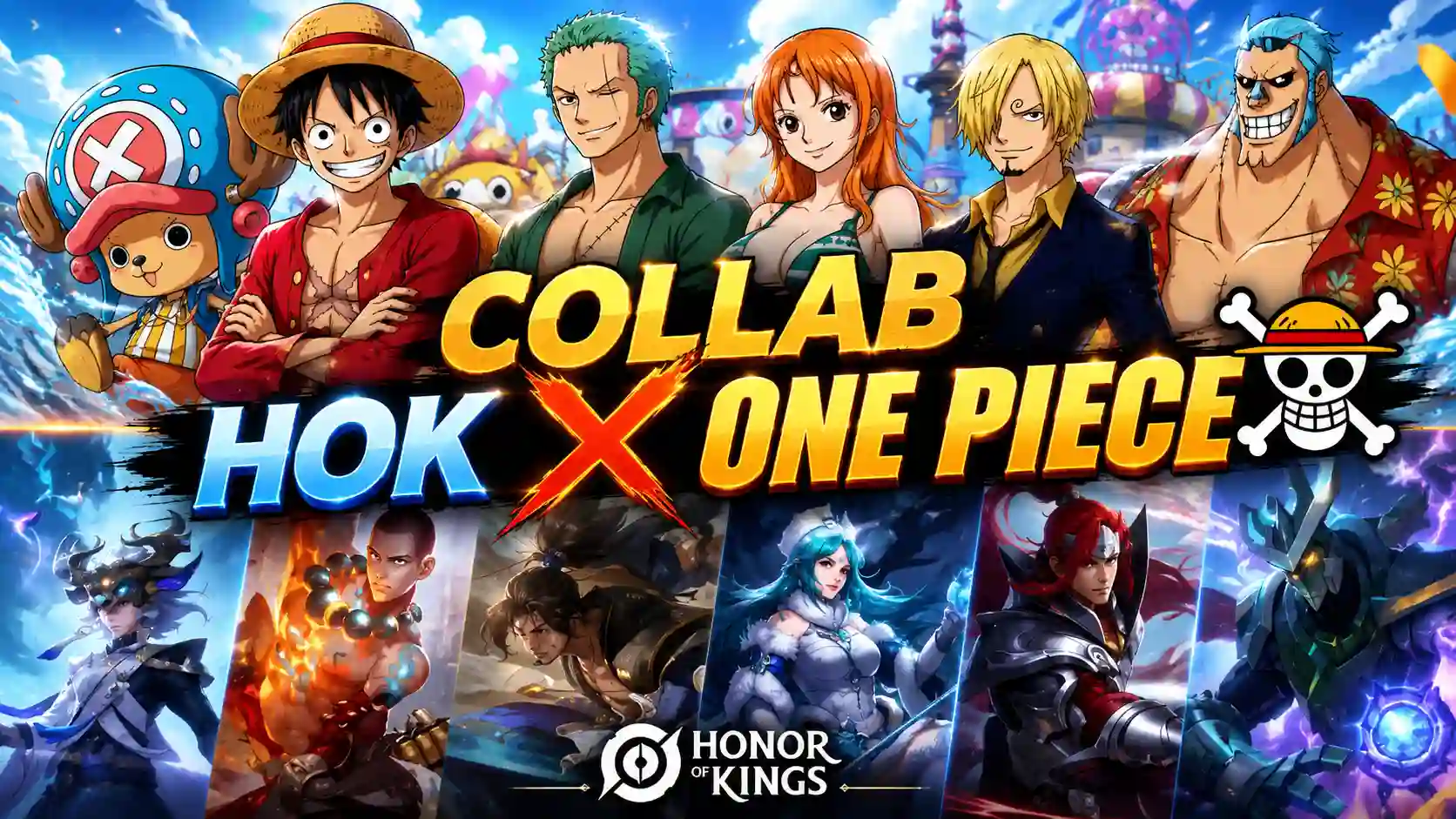 Collab One Piece x Honor of Kings: Skin Luffy, Zoro, Nami, dan Cara Dapatkannya (25 Juli 2026)