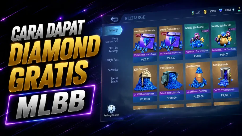 cara dapat diamond mlbb gratis