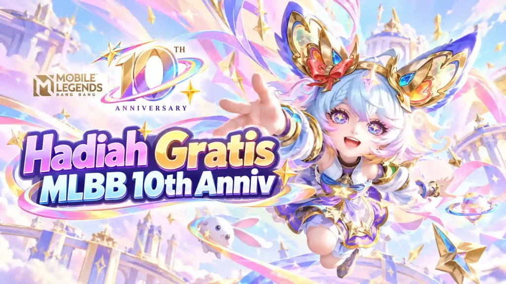mlbb hadiah gratis 10th anniv