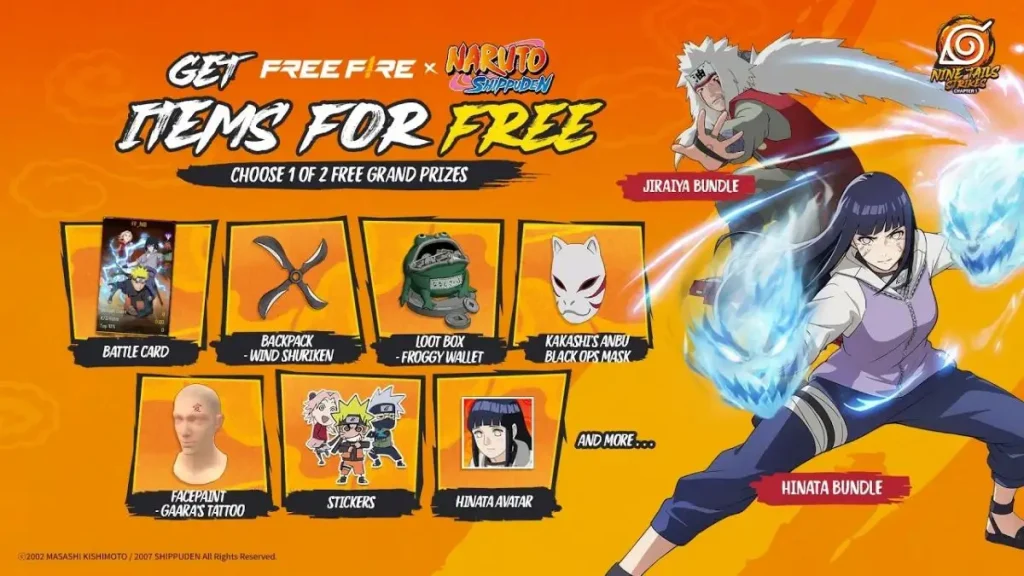 Free Fire x Naruto Shippuden 2026